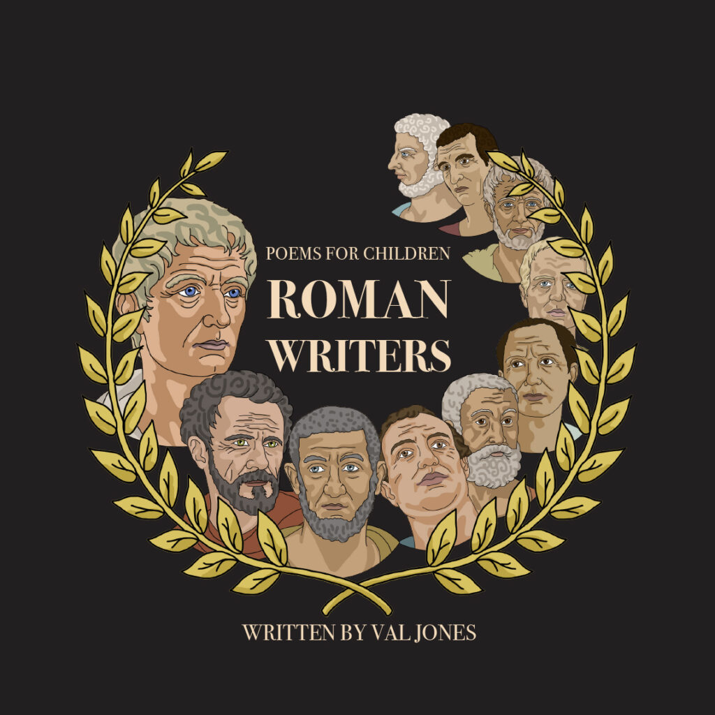 Poems for Children: Roman Writers by Val Jones – cover design