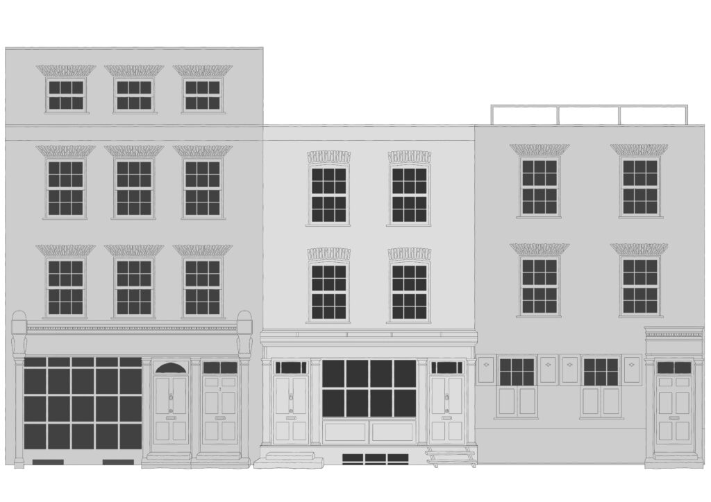18th century houses on Fournier Street, Spitalfields